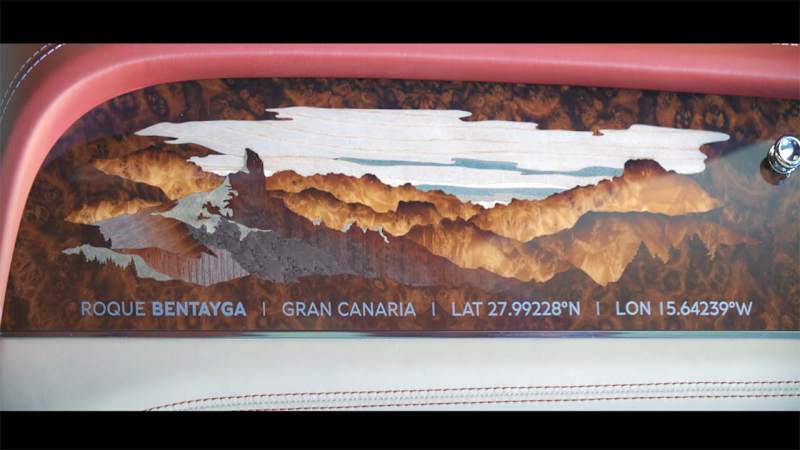 Set your Bentley Bentayga apart with Mountain Marquetry trim